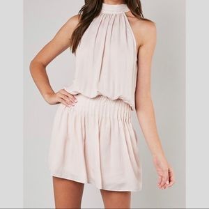 Blush High Neck Dress